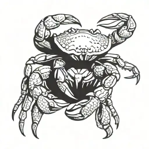 crab tattoo design idea