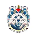 Russian Bear tattoo design idea