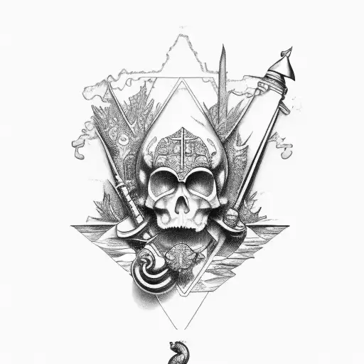 Virgin Islands arawak  tattoo design idea