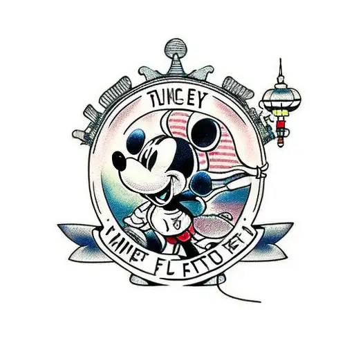 Mickey Mouse  tattoo design idea