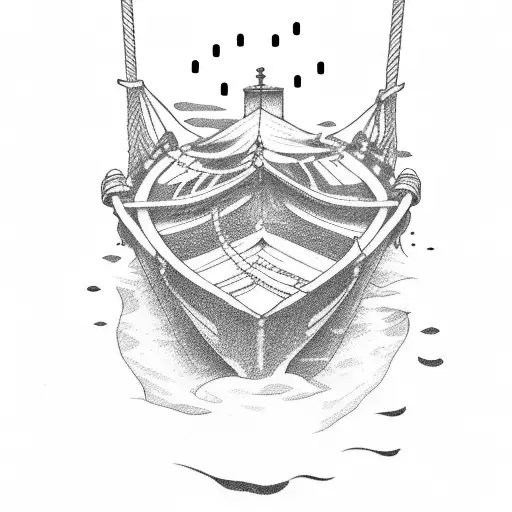 A boat tattoo design idea