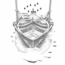 A boat tattoo design idea