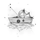 A boat tattoo design idea