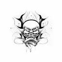 memento mori tattoo design idea