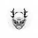 memento mori tattoo design idea