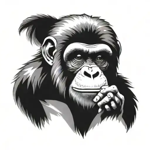 stoned ape theory  tattoo design idea