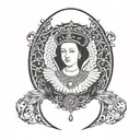 Anne Boleyn Full Body tattoo design idea