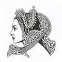 Anne Boleyn Full Body tattoo design idea