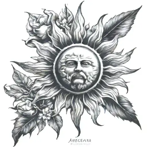sun of Argentina  tattoo design idea