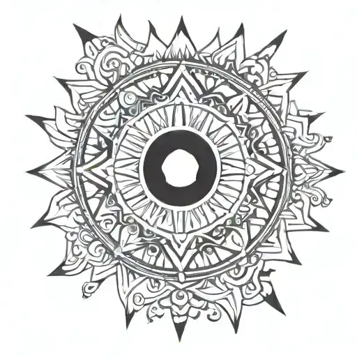 sun of Argentina  tattoo design idea