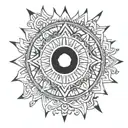 sun of Argentina  tattoo design idea