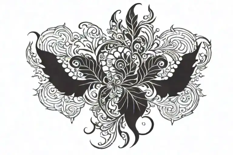 "Azrag" shadowed tattoo design idea