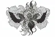 "Azrag" shadowed tattoo design idea