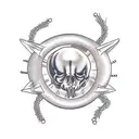 testicule cyst  tattoo design idea