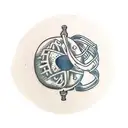 testicule cyst  tattoo design idea