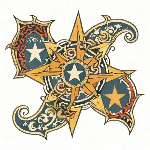 tennessee tri star tattoo design idea