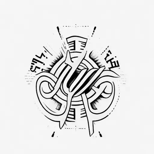 a cross with the word overcome vertically across it tattoo design idea