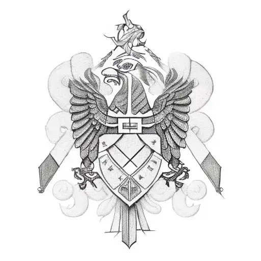 Ukrainian coat of arms tattoo design idea