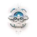 art deco tryzub tattoo design idea