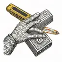 harmonica tattoo design idea