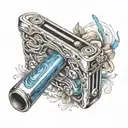 harmonica tattoo design idea