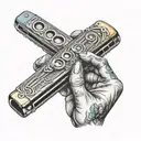 harmonica tattoo design idea