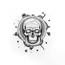 Time, family, skull candy  tattoo design idea