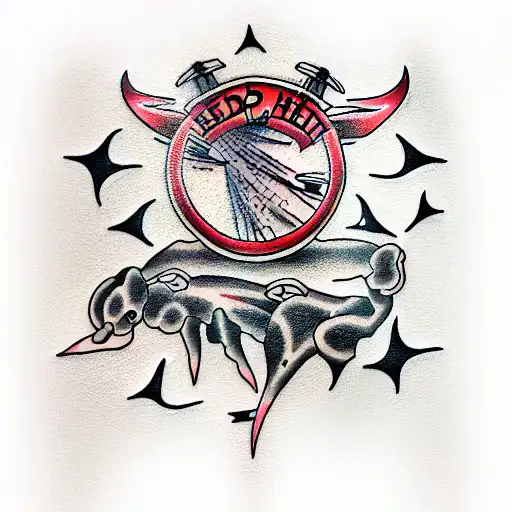 red hot chili peppers band , Linux  tattoo design idea