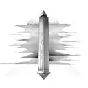 Obelisk the tormentor with colleseum in the background tattoo design idea