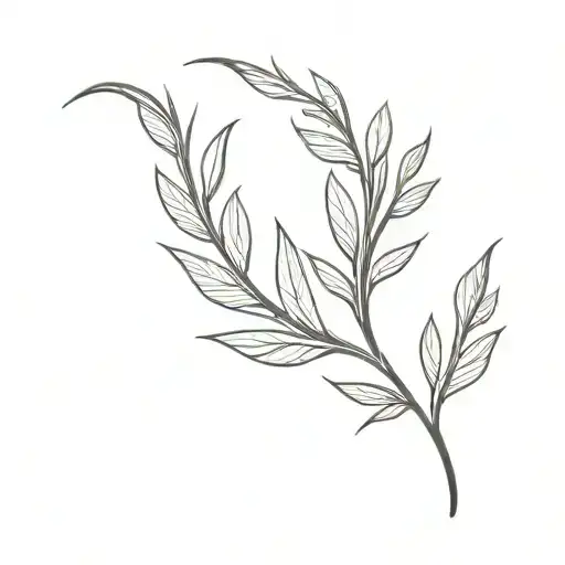 laurel wreath half thorns tattoo design idea