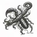 scorpion tattoo design idea