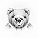 Everly teddy bear tattoo design idea