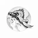 Griffin tattoo design idea