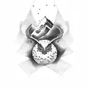 different phase of the moon tattoo design idea