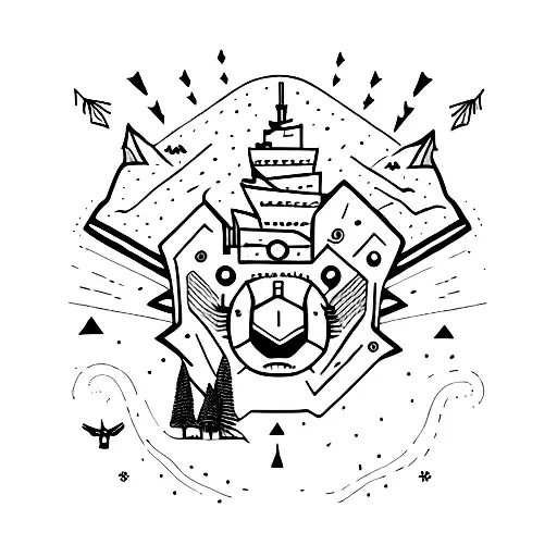 wanderer tattoo design idea