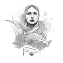 wanderer tattoo design idea