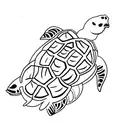 turtle monk tattoo design idea