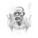monk tattoo design idea