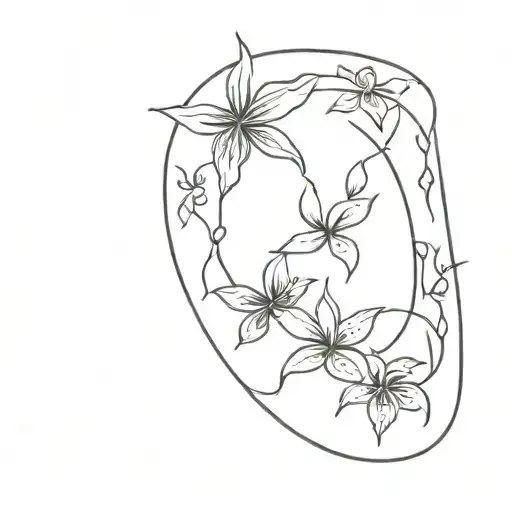 Michele's minimalist signature tattoo design idea