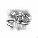 marina bay sands hotel tattoo design idea