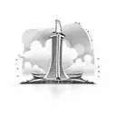 marina bay sands hotel tattoo design idea