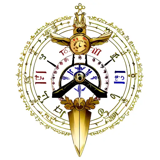 signo zodiacal tauro y Sagitario  tattoo design idea