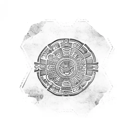 A mysterious treasure map leading to a hidden Mayan temple tattoo design idea