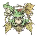 Harry Potter and a tree frog  tattoo design idea
