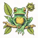 Harry Potter and a tree frog  tattoo design idea