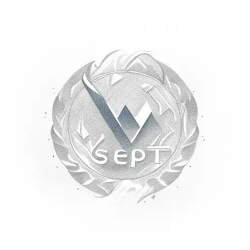 sleep token logo. flames tattoo design idea
