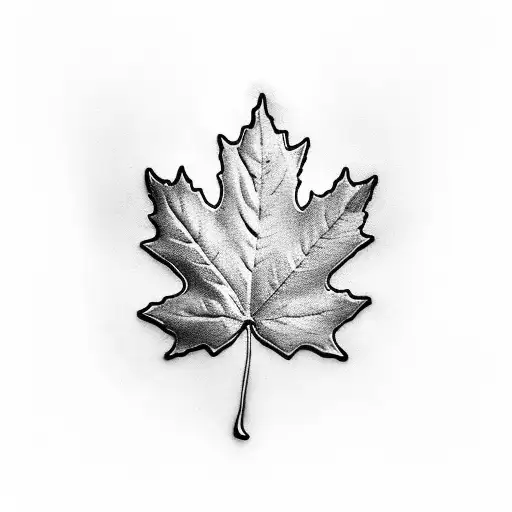 Maple Leaf tattoo design idea