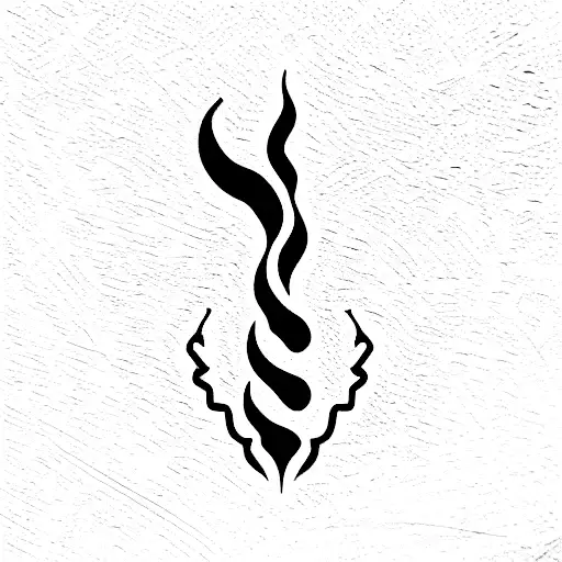pillar of fire tattoo design idea