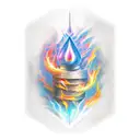 pillar of fire tattoo design idea