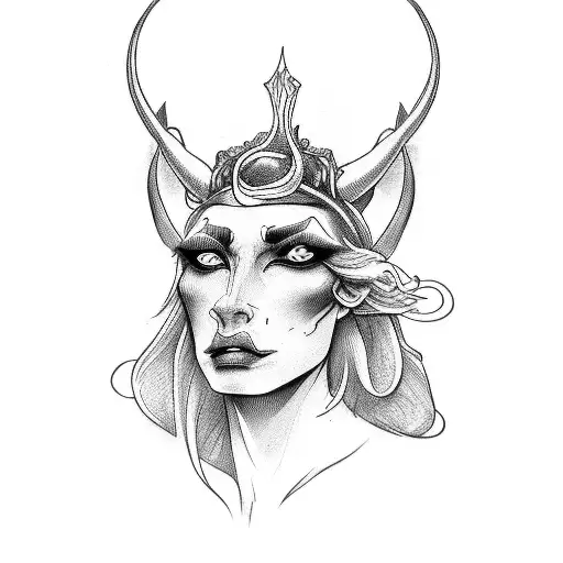 Hades and posieden  tattoo design idea